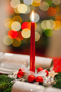 bokeh photography of red candle thumbnail