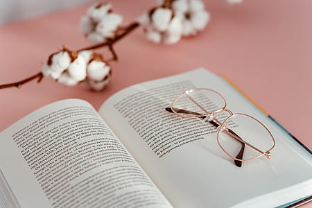 Open book on a pink background thumbnail