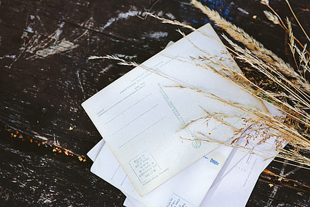 Old postcards with wheat thumbnail