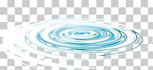 Water Whirlpool, Blue circular pattern water ripples, water illustration PNG clipart