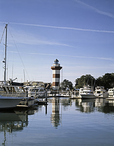 Lighthouse in the Harbor in South Carolina thumbnail