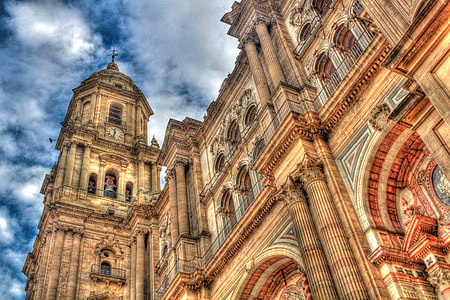 low angle view of brown cathedral at daytime thumbnail