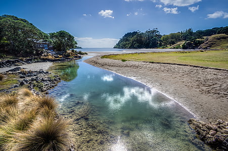 landscape photography of river towards sea thumbnail