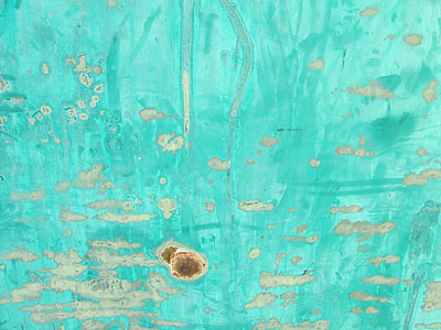 metal, old, painted, turquoise, vintage, texture thumbnail