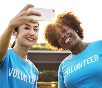 two women taking selfie thumbnail