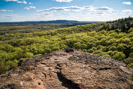 Landscape looking out from the Bluff at Levis Mound thumbnail