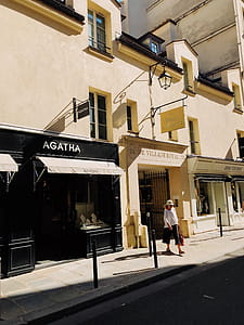 Woman Walking Away Front Store thumbnail