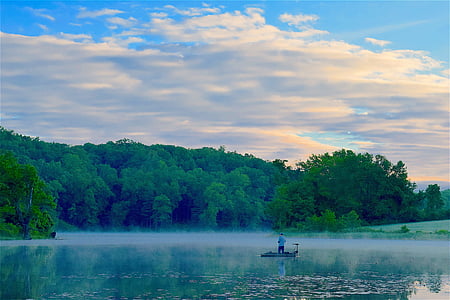 man on boat on water thumbnail