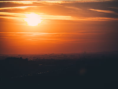 sunset at city thumbnail