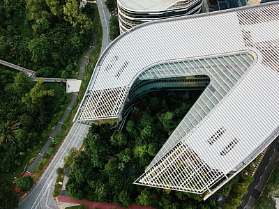 aerial view on gray concrete building during daytime thumbnail