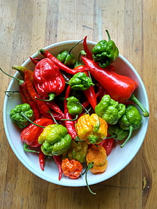 assorted chili peppers on white ceramic bowl thumbnail