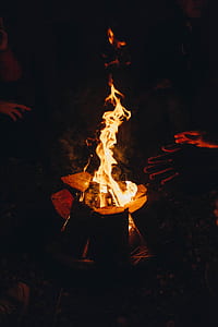 group of people in front of bonfire thumbnail