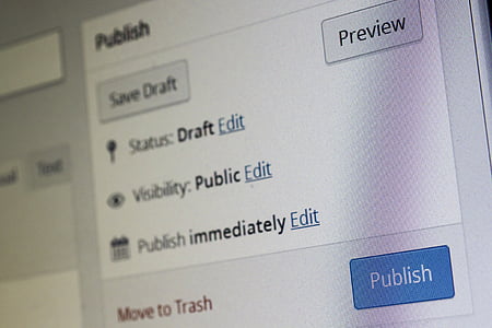 blue Publish button screengrab thumbnail