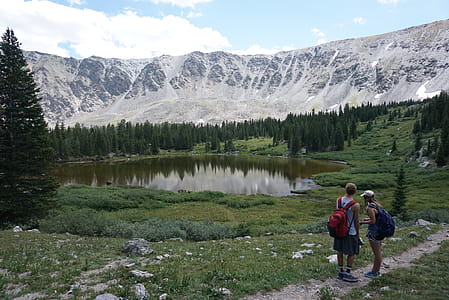 Photo of Lake Surrounded by a Snowy Mountain thumbnail