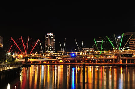 lighted concrete building during nighttime thumbnail
