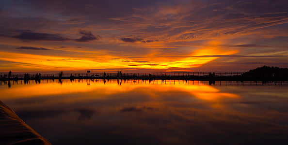 body of water during sunset thumbnail
