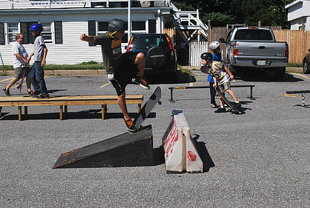 boy performing skateboarding outdoor thumbnail