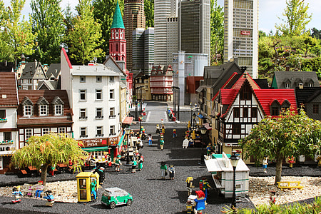 people standing near buildings toy thumbnail