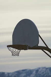 white and gray basketball hoop thumbnail
