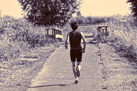 man running near plants thumbnail