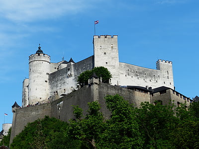 gray concrete castle over blue sky at daytime thumbnail