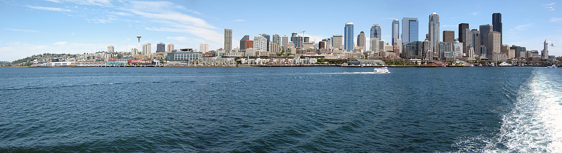 city buildings near ocean at daytime photo thumbnail