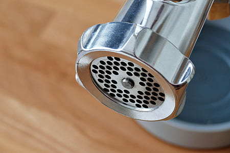 mincer, metal, kitchen utensil, food processor, metallic thumbnail
