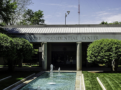 Carter Presidential Center entrance in Atlanta, Georgia thumbnail
