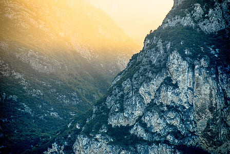 mountains during sunset thumbnail