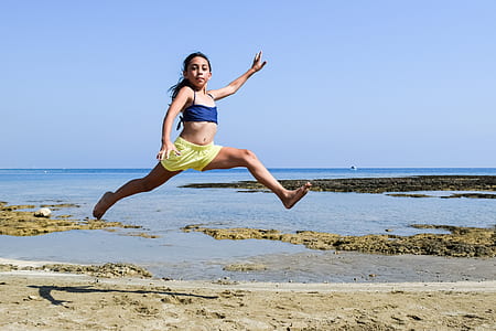 time lapse photography of girl jumping thumbnail