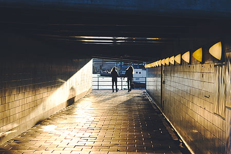 two person walking hallway thumbnail