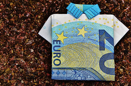 20 Euro banknote polo shirt origami thumbnail