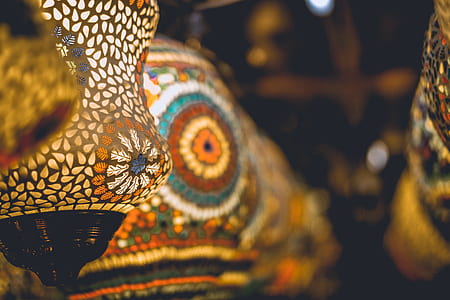 multicolored pendant lamps thumbnail