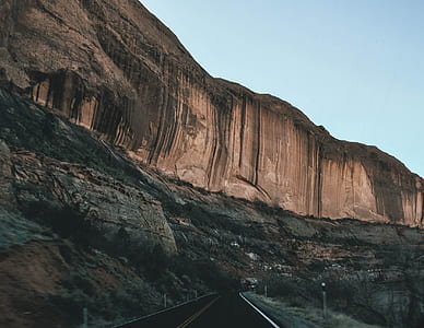black and brown mountain cliff thumbnail