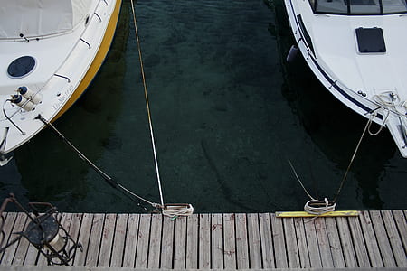 Aerial Photography Of White Yachts thumbnail