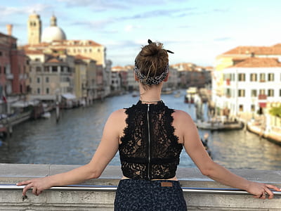 woman leaning on bridge thumbnail