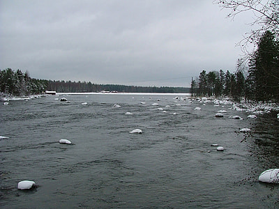 Siikakoski rapid river landscape in Konnevesi, Finland thumbnail