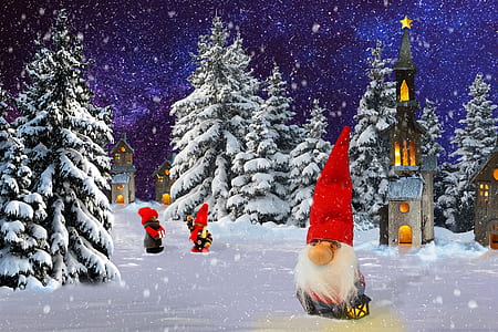 dwarfs on snow covered land thumbnail