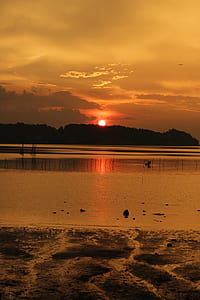 body of water during sunset thumbnail