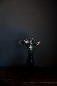 white and pink flowers in clear mason jar thumbnail