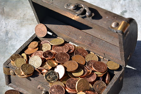 brown wooden trunk chest thumbnail