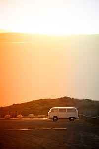 white van under golden hour during daytime thumbnail