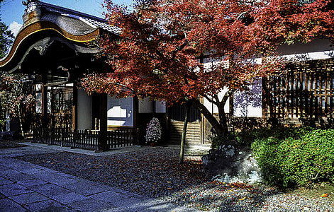  Gate with a karahafu roof in Kyoto, Japan thumbnail