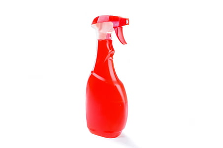 red plastic spray bottle thumbnail