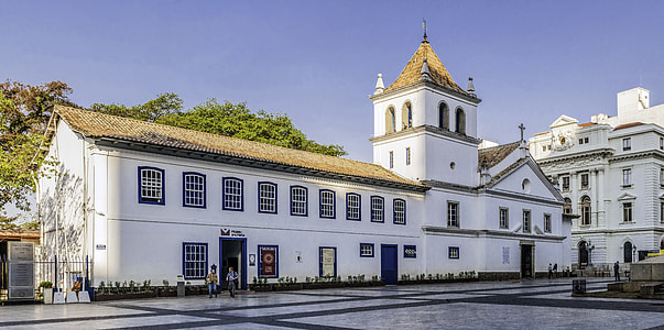 Courtyard of the College in Sao Paulo, Brazil thumbnail