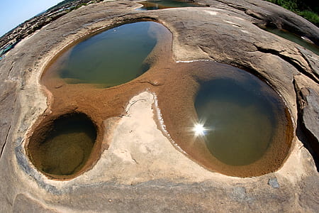 landscape, water, sun, pattern thumbnail