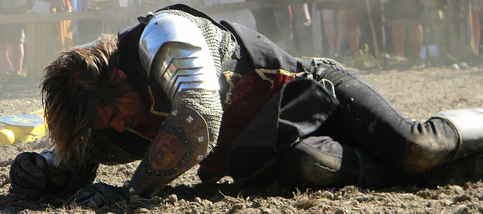 man with armor on the floor thumbnail