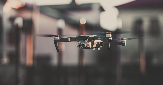 black DJI Mavic Pro camera on air thumbnail