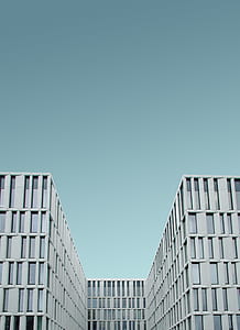 low angle photo of grey buildings thumbnail