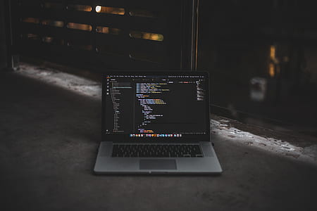 photo of laptop computer turned on thumbnail